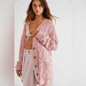 Free People Montana Cable Cardi